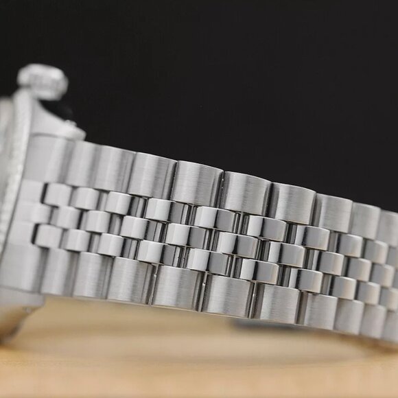 Mens Rolex Datejust 18k Gold Steel Watch W/ Box - Picture 5 of 7